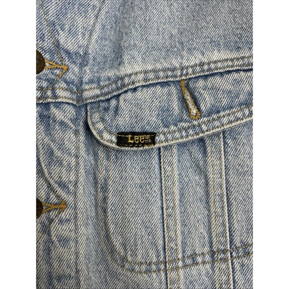 Vintage Lee Denim Jacket Storm Rider Corduroy Collar Made In USA SIZE XL - Picture 13 of 16